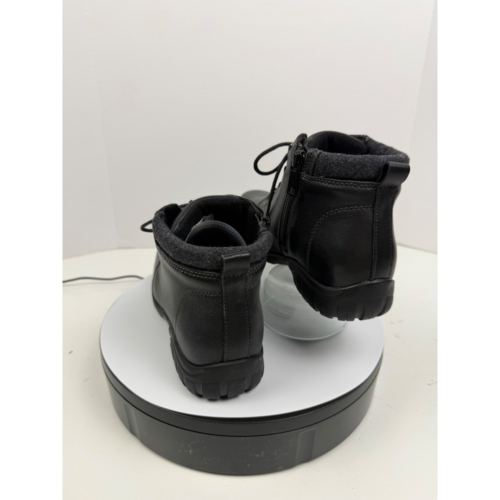 Propét Women's Orthopedic Black Leather Lace Up Zip Ankle Boots Size 7.5 Wide - Picture 9 of 17